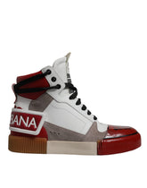 Dolce & Gabbana Multicolor Leather High Top Sneakers Shoes -   -  Dolce & Gabbana.